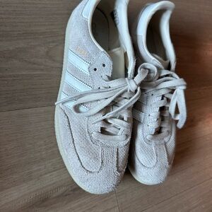 Adidas Beige Suede Samba Sneakers